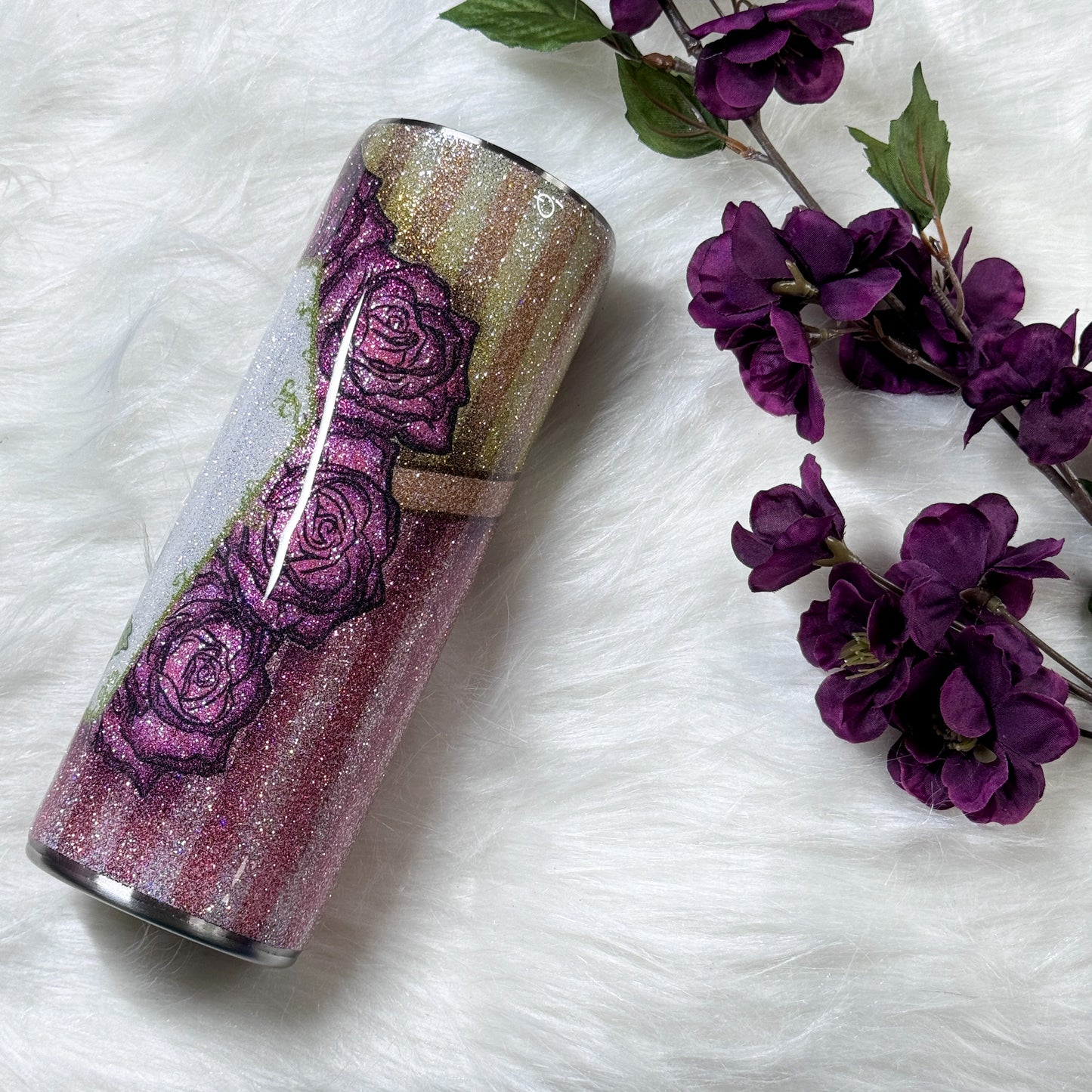 Thorned Coffin and Roses Tumbler 20oz