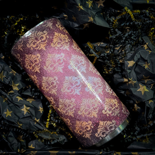 Burgundy Damask - 22oz